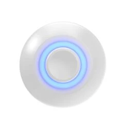 Sonnette Filaire Ronde à Bouton-poussoir éclairé, Blanc