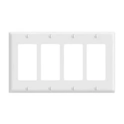 Plaque Murale Decora Pour 4 dispositifs, Blanc
