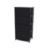 Meuble à 4 tiroirs En Tissu Noir, 17,7" X 11,8" X 37,4" -GAGNON Quincaillerie 46a5d8402bdbd481fb26995affe7d44d28176992 90602062 001