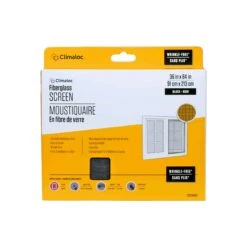 Moustiquaire En Fibre De Verre De 36" X 84", Noire