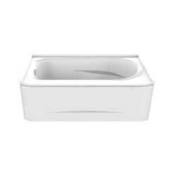 Bain Hydra En Acrylique Blanc Avec Drain à Gauche