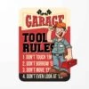 Enseigne Murale Pour Garage, ''Tool Rules'' (9-1/2'' X 12'') -GAGNON Quincaillerie 485c3fc6edd9856dc687b75f893b38f291bd743e 54944743 001