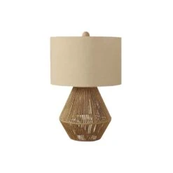 Monarch Specialties Lampe De Table En Corde Brune, 22'' De Haut