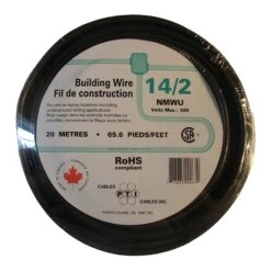 Fil Domestique De Construction NMWU 14/2 En Noir, 20 M