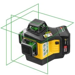 Stabila Kit De Laser Multiligne Autonivelant LAX 600 G 12 V 360° à 3 Lignes Vertes, Jusqu’à 130' (7 Pièces)