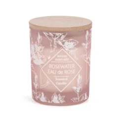 Bougie Parfumée De 3" X 3,5", Eau De Rose