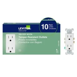 Prise Decora De 15 A / 125 V En Blanc, 10 unités