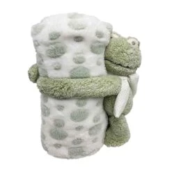 Jeté De 27'' X 39'' Avec Peluche Pour Enfant, Grenouille