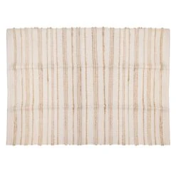 Tapis Tissé Avec Rayures De Jute, 71" X 48"