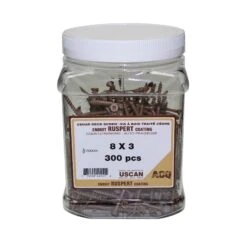 Vis à Bois Traité Brune En Pot, #8 X 3" (pot De 300 Unités)