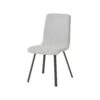 Chaise De Salle à Manger Avec Assise En Tissu De Couleur Gris Clair Et Base En Métal Noir -GAGNON Quincaillerie 4f37e01a78bdae6422b749e9073b53e5fc88a1f2 66190437 001