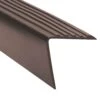 Nez De Marche En Vinyle Brun Pour Bordure D'escalier, 1-7/8" X 3'