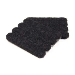 Coussinets De Feutre Noir En Forme De Bandes ECO FELTAC De 1/2'' X 2-5/8'', Paquet De 16 Unités