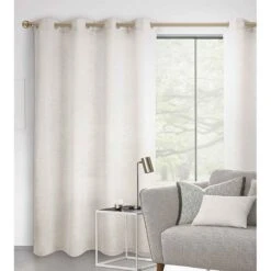 Panneau De Rideau D'aspect Lin Tissé, 54'' X 84'' (naturel)