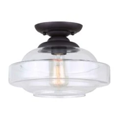 Canarm Plafonnier Chicago à 1 Lumière, Bronze Huilé