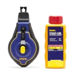 Irwin Cordeau à Tracer Speed-Line Pro Avec Craie Strait-Line, 100' (rouge)