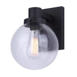 Canarm Luminaire Mural D’extérieur Blaire Noir Mat, 7-1/8" X 10-1/2" X 8-1/2"