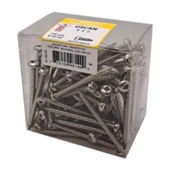 Vis En Acier Inoxydable à Tête Ronde Pour Métal, #8 X 2" (100 Unités)