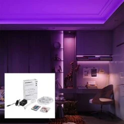 Sylvania Bande Lumineuse à Changement De Couleur RVB Avec Kit De Démarrage Et Télécommande, 32'