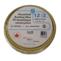 Fil Domestique De Construction NMD90 12/2 En Jaune, 20 M