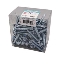 Vis Autoperceuse à Tête Hexagonale Plaquée Zinc "Tek" Pour Le Métal, #14-14 X 1-1/2" (100 Unités)