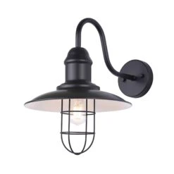 Canarm Luminaire Mural D’extérieur Felix à 1 Lumière, Noir