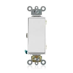 Interrupteur Decora à 3 Voies à Usage Robuste, Blanc