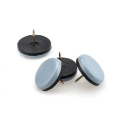 Patins Ultraglissants Ronds Et Gris à Clouer SUPER SLIDEX De 1-1/4'', Paquet De 4