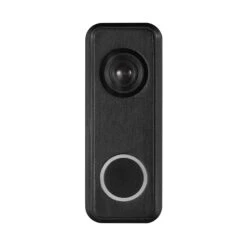 Sonnette Sans Fil à Bouton-poussoir éclairé Avec Caméra Leurre, Noir