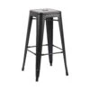 Tabouret De Comptoir Baltimore, Noir