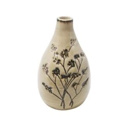 Petit Vase Avec Design De Statice, 6,5"