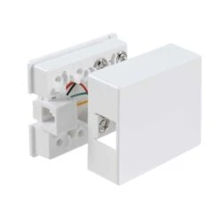 RCA Prise Téléphonique De Surface Avec Bloc De Câblage, Blanc