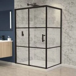 Douche En Coin Léona, 60" X 36" X 75"