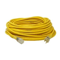 Rallonge électrique Yellow Jacket à Cordon 14/3 SJTW De 30 m à 1 Prise, Jaune