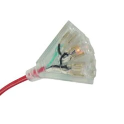 Rallonge D’extérieure à Cordon 14/3 De 50' à 3 Prises, Rouge