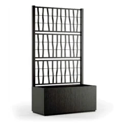 Stefanplast Jardinière Rectangulaire Avec Treillis Ethica, 31,5" X 14,1" X 55,1"