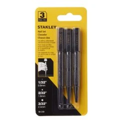 Stanley Ensemble De Chasse-clous En Acier, 3 pièces
