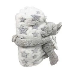 Jeté De 27'' X 39'' Avec Peluche Pour Enfant, éléphant