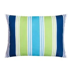 Coussin D'extérieur Repose-tête De 12,5" X 17", Motif De Rayures Froides