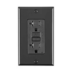 Prise à DDFT Inviolable De 20 A / 125 V, Noir