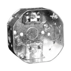 Boîte électrique Octogonale De 4" Avec Vis De Mise à Terre Surélevées, 1-1/2" De Profondeur (15 po3)