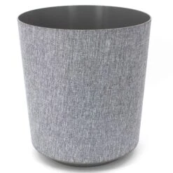 Jardinière Gama Avec Textile Gris, 8'' X 8''