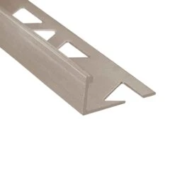 Bordure De Carrelage Plate Titane Satiné, 1/2" X 8'