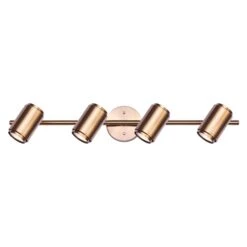 Canarm Luminaire Sur Rail à 4 lumières Mayda Doré, 29,5" X 6,25" X 4,75"