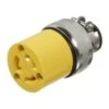 Connecteur Verrouillable Jaune Avec Serre Câble , 15 A-125 V