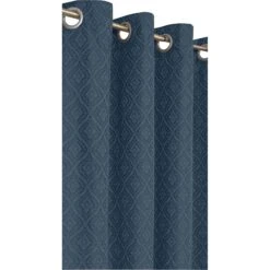 Panneau De Rideau Coupe-lumière à Motif De Foulard, 38'' X 84'' (bleu)