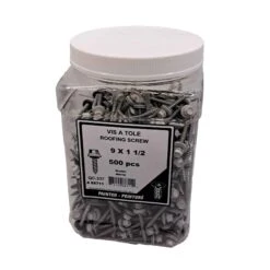 Vis à Tôle à Tête De Couleur Blanche, #9 x 1-1/2" (500 Unités)