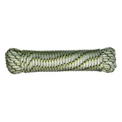 Corde à Linge En Polyester De 7/32'', Blanche Et Jaune - 50'