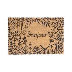 Tapis Coco ''Bonjour'', 15,75" X 23,62"