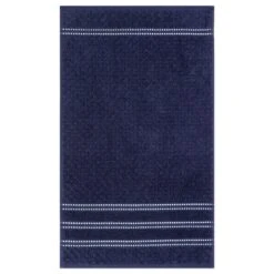 Serviette à Mains De La Collection Terry Ambiance En Bleu Marine, 16" X 26"